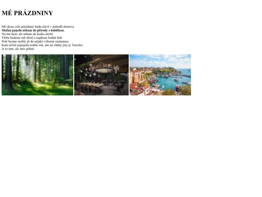 prázdniny screenshot