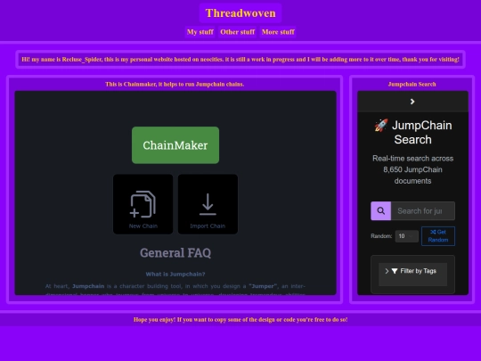 Pages/My_Stuff/JumpChain_Main screenshot