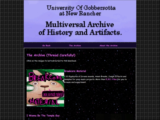 archive screenshot