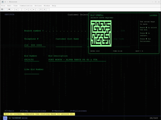 Bid Locked screenshot
