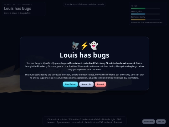 louis_has_bugs_single_file_glb_fixed screenshot