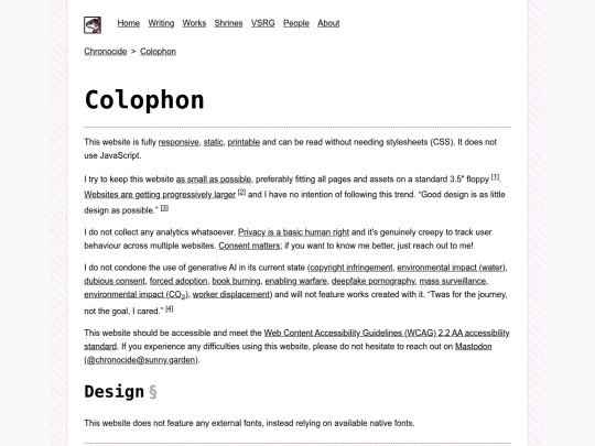 colophon screenshot