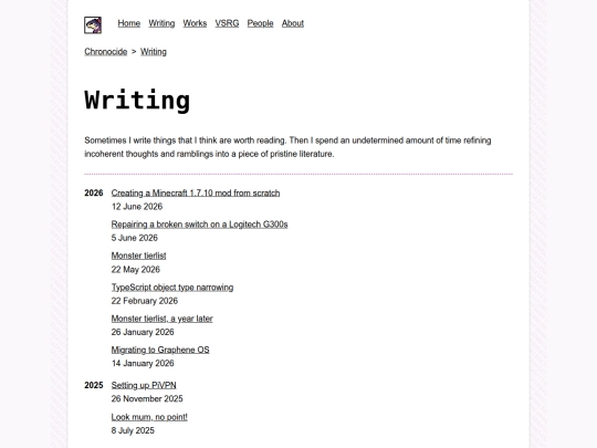 writing screenshot