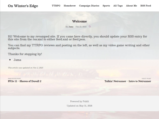 welcome screenshot