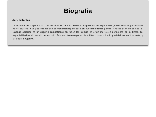 respon/biografia/Habilidades screenshot