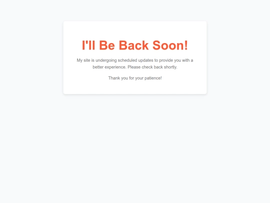 maintenance screenshot
