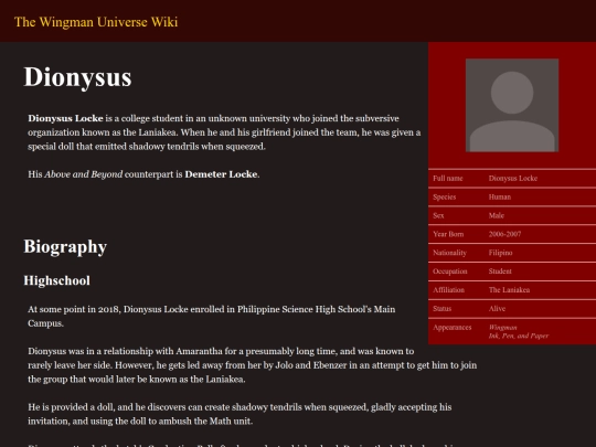 Characters/Dionysus screenshot