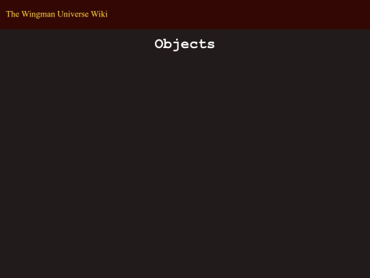 Objects screenshot