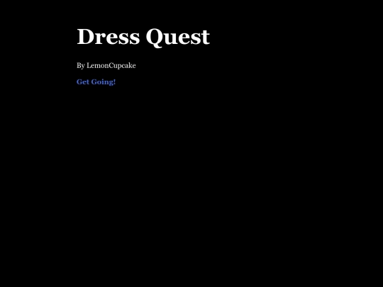 Misc/DressQuest screenshot