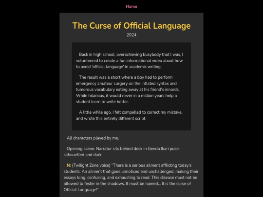Tales/OfficialLanguage screenshot