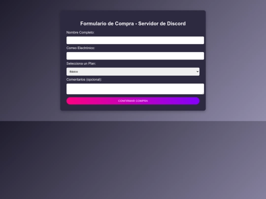 formulario-compra-discord screenshot