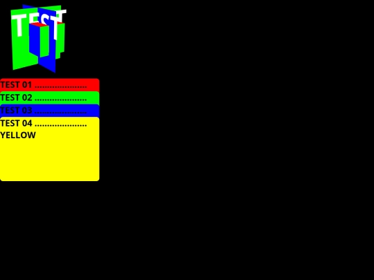 test screenshot