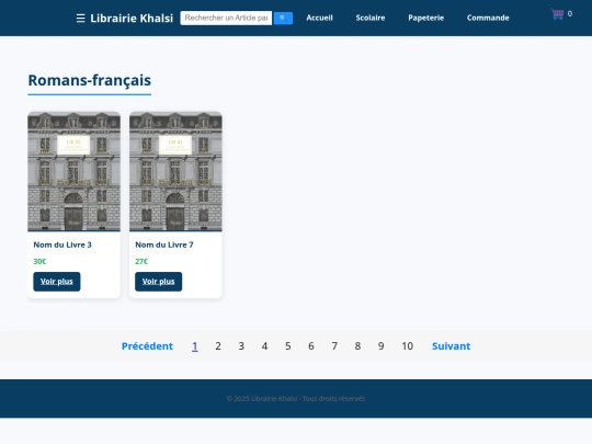 category-Romans-français-new page screenshot