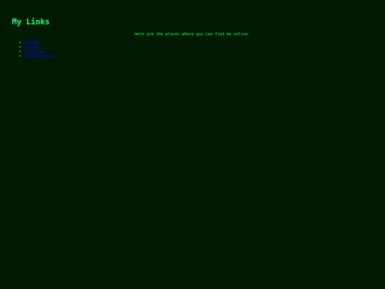 links screenshot