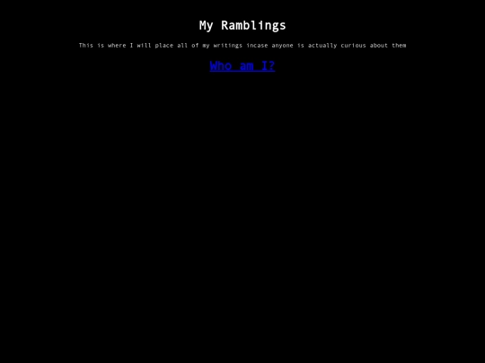 ramblings screenshot