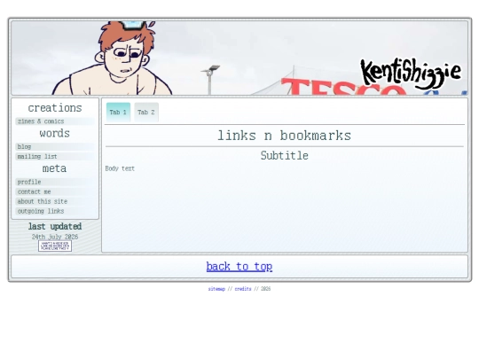 links screenshot