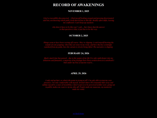 diary screenshot