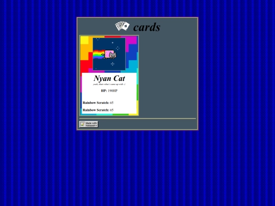 cards screenshot