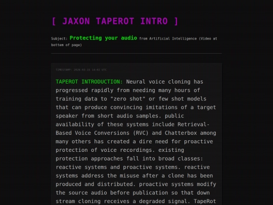 TapeRot screenshot