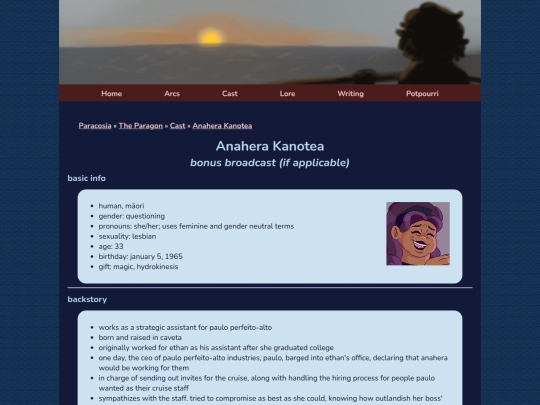 cast/cruise/anahera screenshot