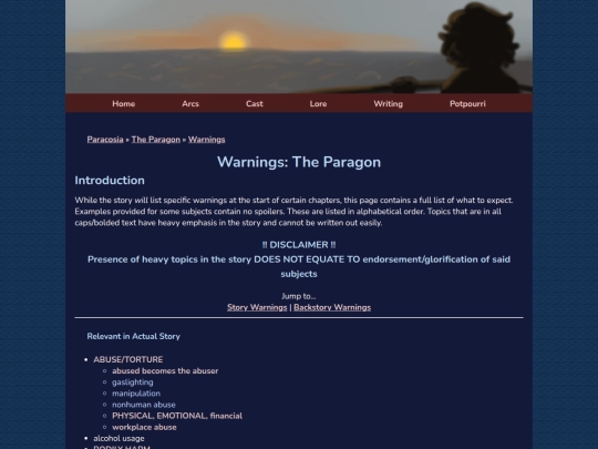 cruise/warnings screenshot
