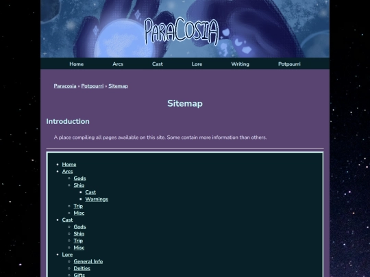 sitemap screenshot