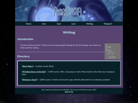 writing screenshot