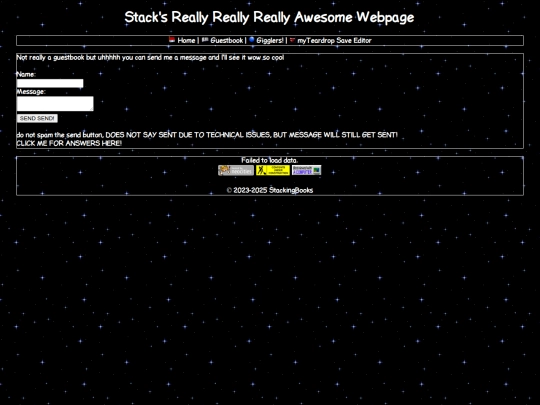guestbook screenshot