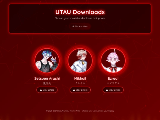 UTAU Downloads screenshot
