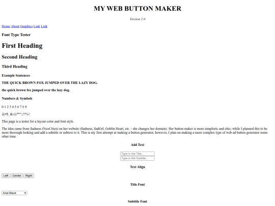 projects/font-type-tester screenshot