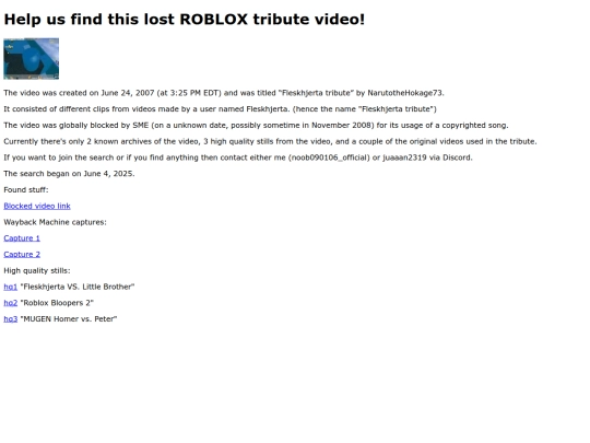 losttributevideo screenshot