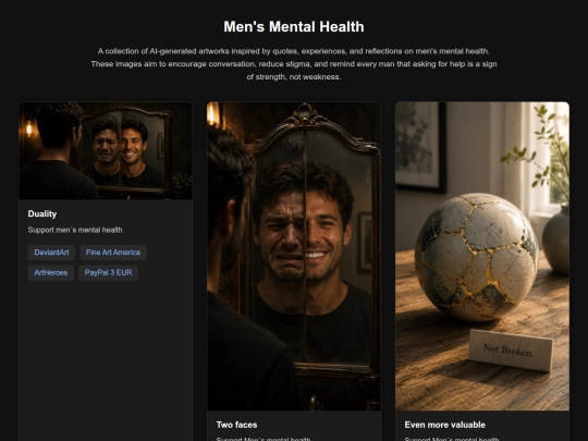 Men´s mental health screenshot