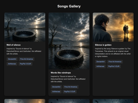 Songs screenshot