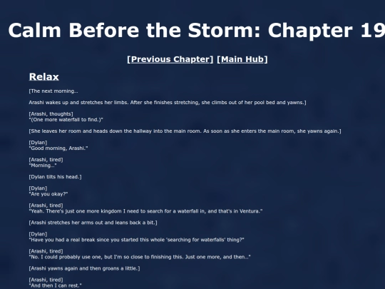 CalmBeforeTheStorm/chapter19 screenshot
