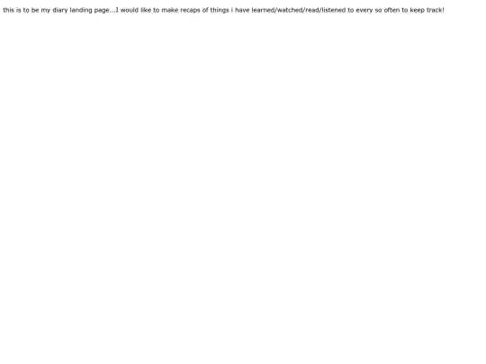 diary screenshot