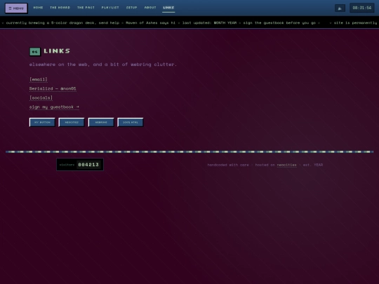 links screenshot