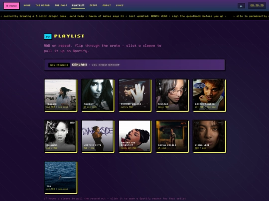 playlist screenshot