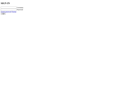 BMS/login screenshot