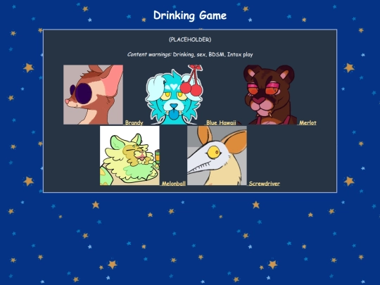 characters/drinkinggame screenshot