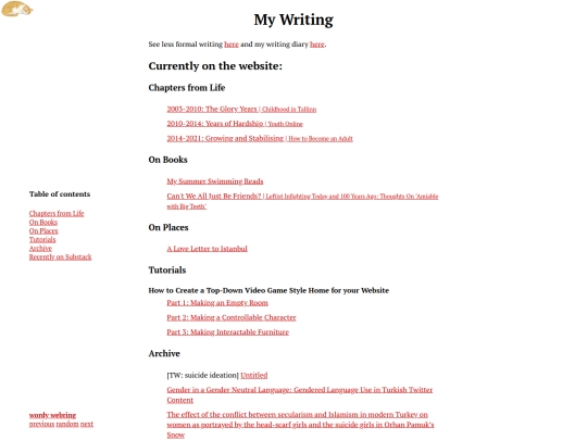 writing screenshot