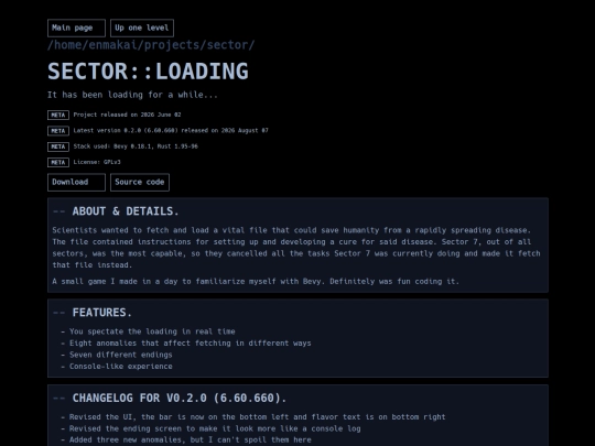 projects/sector screenshot