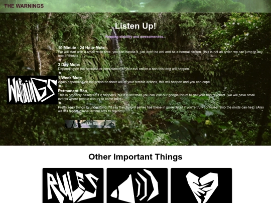 Warnings screenshot