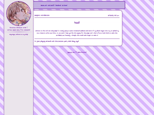 blog screenshot