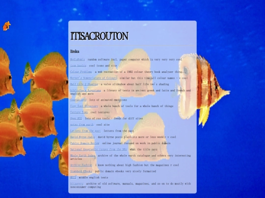 links screenshot