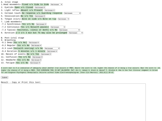 screeningtoolpnes screenshot