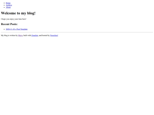 blog screenshot
