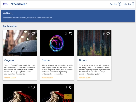 Overzicht/card screenshot