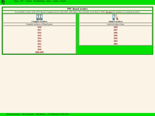 PPC/BoardArchive screenshot