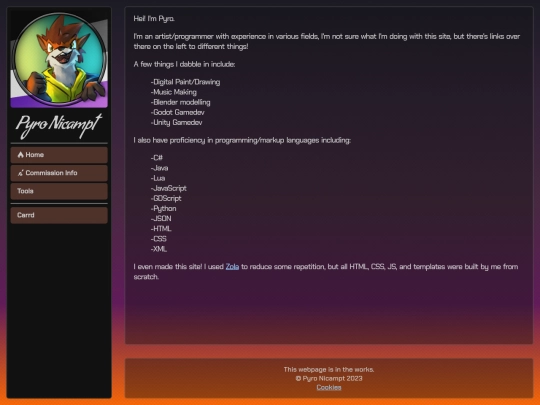 index screenshot