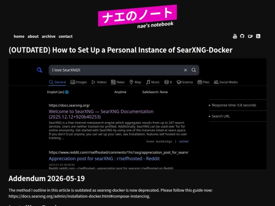 searxng screenshot